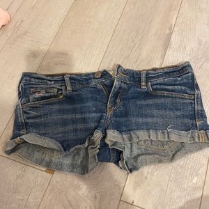 Hollister denim short shorts